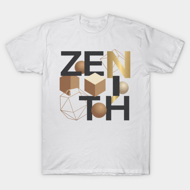Zenith T-Shirt | Bold Minimal Typography Tee | Modern Urban Streetwear Graphic T-Shirt by Muhammad Naveed Khan