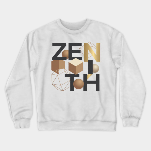 Zenith T-Shirt | Bold Minimal Typography Tee | Modern Urban Streetwear Graphic Crewneck Sweatshirt by Muhammad Naveed Khan
