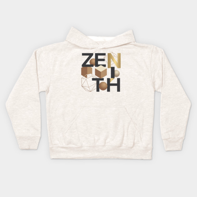 Zenith T-Shirt | Bold Minimal Typography Tee | Modern Urban Streetwear Graphic Kids Hoodie by Muhammad Naveed Khan