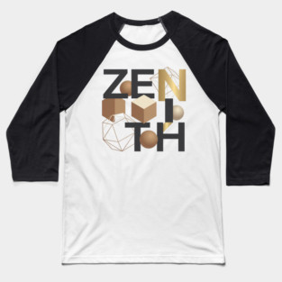 Zenith T-Shirt | Bold Minimal Typography Tee | Modern Urban Streetwear Graphic Baseball T-Shirt