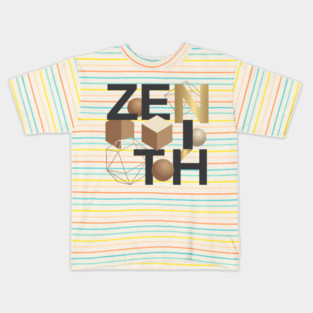 Zenith T-Shirt | Bold Minimal Typography Tee | Modern Urban Streetwear Graphic Kids T-Shirt