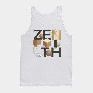 Zenith T-Shirt | Bold Minimal Typography Tee | Modern Urban Streetwear Graphic Tank Top