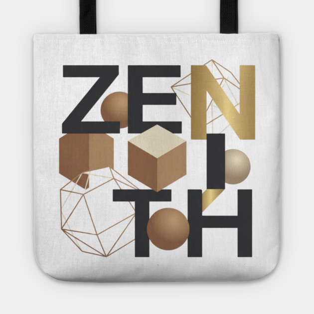 Zenith T-Shirt | Bold Minimal Typography Tee | Modern Urban Streetwear Graphic Tote by Muhammad Naveed Khan