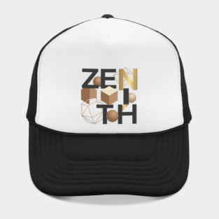 Zenith T-Shirt | Bold Minimal Typography Tee | Modern Urban Streetwear Graphic Hat