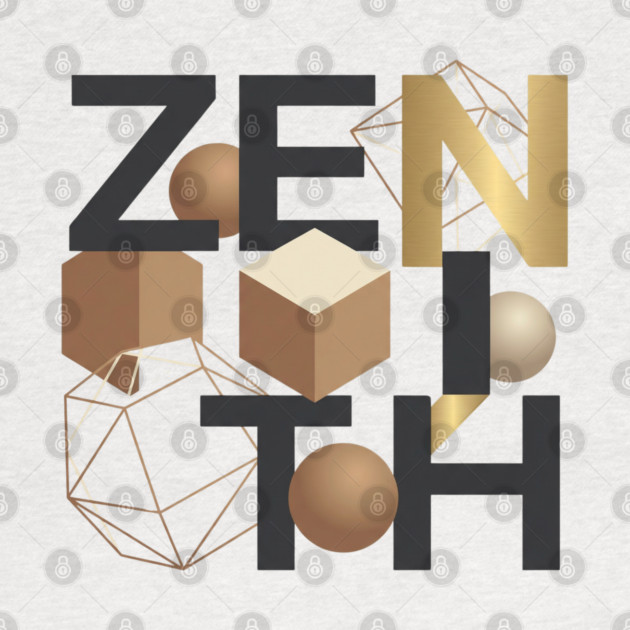 Zenith T-Shirt | Bold Minimal Typography Tee | Modern Urban Streetwear Graphic by Muhammad Naveed Khan