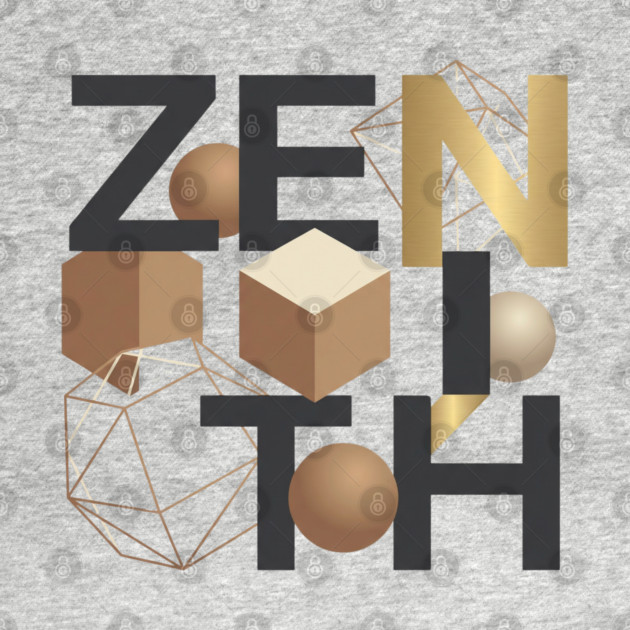 Zenith T-Shirt | Bold Minimal Typography Tee | Modern Urban Streetwear Graphic by Muhammad Naveed Khan
