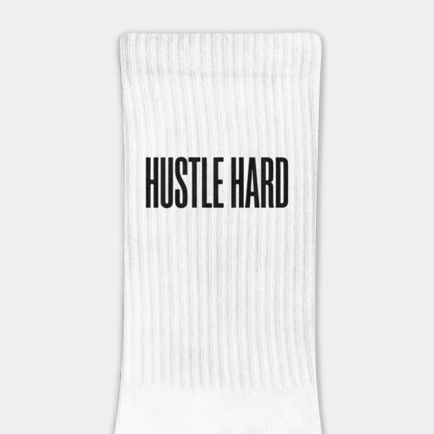 Hustle Hard T-Shirt | Motivational Bold Typography Tee | Urban Streetwear Graphic by Muhammad Naveed Khan