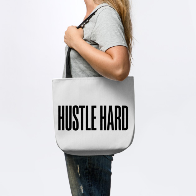 Hustle Hard T-Shirt | Motivational Bold Typography Tee | Urban Streetwear Graphic by Muhammad Naveed Khan