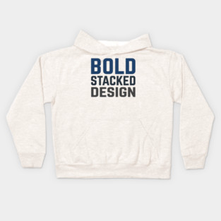 Bold Stacked Typography T-Shirt | Minimal Urban Streetwear | Print-Ready Graphic Tee Kids Hoodie