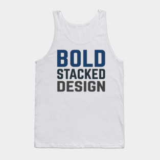 Bold Stacked Typography T-Shirt | Minimal Urban Streetwear | Print-Ready Graphic Tee Tank Top