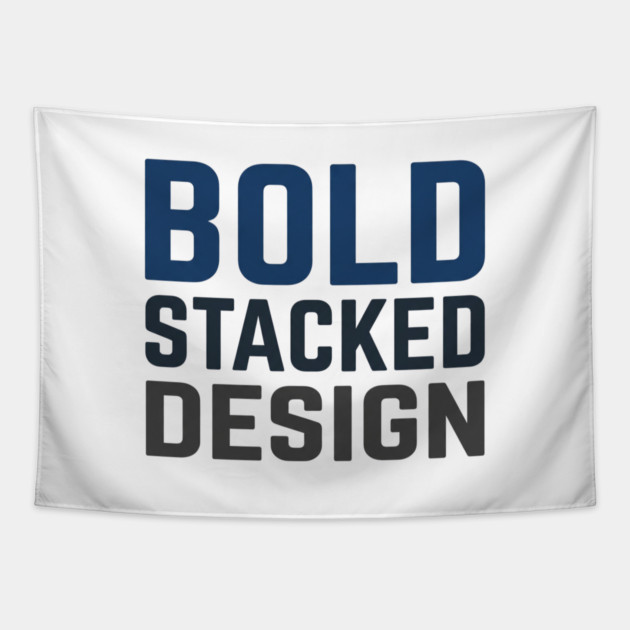 Bold Stacked Typography T-Shirt | Minimal Urban Streetwear | Print-Ready Graphic Tee Tapestry by Muhammad Naveed Khan