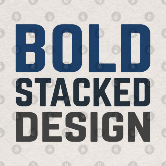 Bold Stacked Typography T-Shirt | Minimal Urban Streetwear | Print-Ready Graphic Tee by Muhammad Naveed Khan