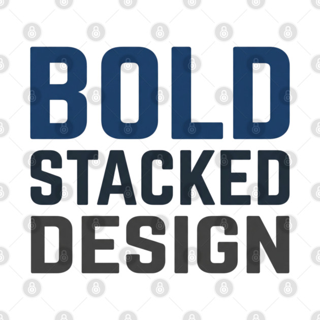 Bold Stacked Typography T-Shirt | Minimal Urban Streetwear | Print-Ready Graphic Tee by Muhammad Naveed Khan