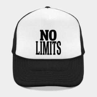 No Limits T-Shirt | Bold Motivational Typography Tee | Urban Streetwear Graphic Hat