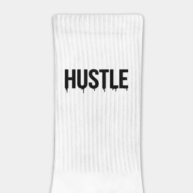Hustle T-Shirt | Bold Motivational Typography Tee | Urban Streetwear Graphic by Muhammad Naveed Khan