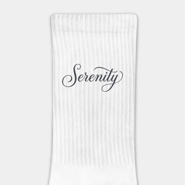 Serenity T-Shirt | Minimal Bold Typography Tee | Modern Urban Streetwear Graphic by Muhammad Naveed Khan