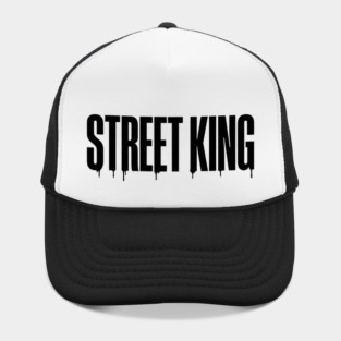 Street King T-Shirt | Bold Urban Typography Tee | Streetwear Graphic Design Hat