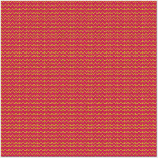 wavy lines and dots Posters and Art