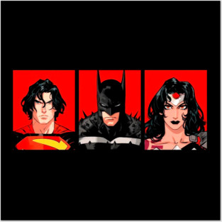 DC K.O Superman, Batman, Wonder Woman Posters and Art