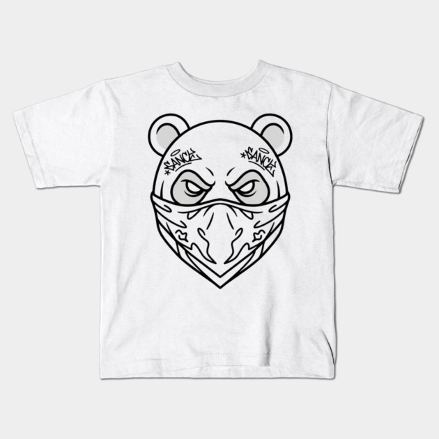 Cool Panda Graffiti T-Shirt | Urban Streetwear Mascot Tee | Bold Graphic Design Kids T-Shirt by Muhammad Naveed Khan