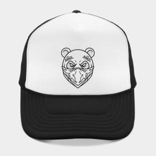 Cool Panda Graffiti T-Shirt | Urban Streetwear Mascot Tee | Bold Graphic Design Hat