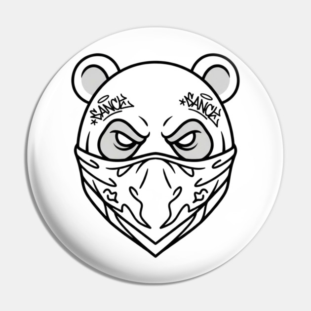 Cool Panda Graffiti T-Shirt | Urban Streetwear Mascot Tee | Bold Graphic Design Pin by Muhammad Naveed Khan