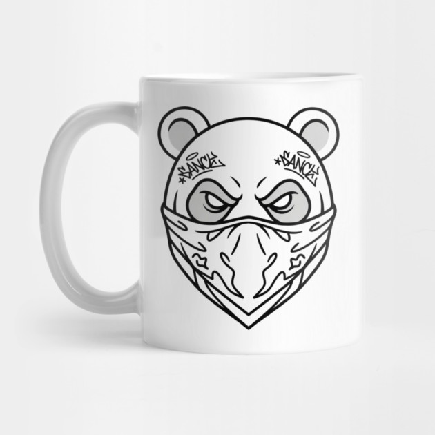 Cool Panda Graffiti T-Shirt | Urban Streetwear Mascot Tee | Bold Graphic Design by Muhammad Naveed Khan