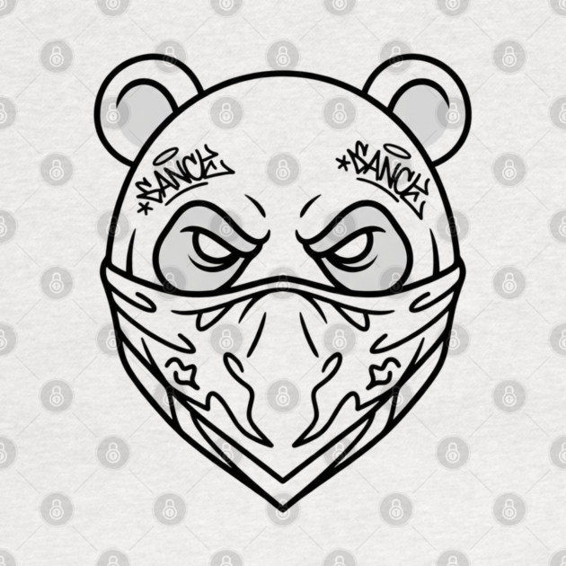 Cool Panda Graffiti T-Shirt | Urban Streetwear Mascot Tee | Bold Graphic Design by Muhammad Naveed Khan