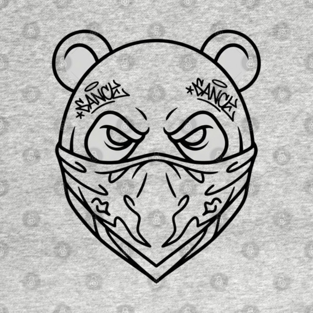 Cool Panda Graffiti T-Shirt | Urban Streetwear Mascot Tee | Bold Graphic Design by Muhammad Naveed Khan