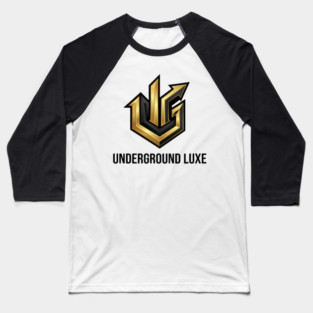Underground Luxe T-Shirt | Premium Urban Streetwear Typography Tee | Luxury Graphic Baseball T-Shirt