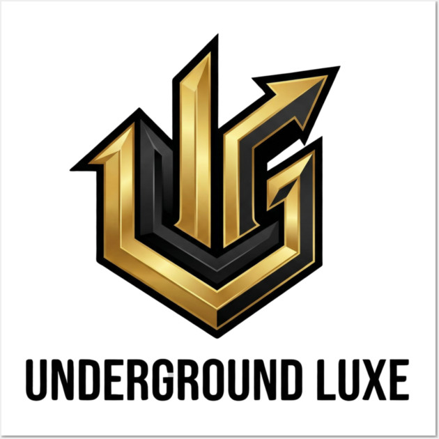 Underground Luxe T-Shirt | Premium Urban Streetwear Typography Tee | Luxury Graphic Wall Art by Muhammad Naveed Khan