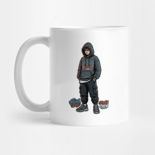 Urban Soul Street Crew T-Shirt | Bold Collective Streetwear Tee | Urban Graphic Design Mug