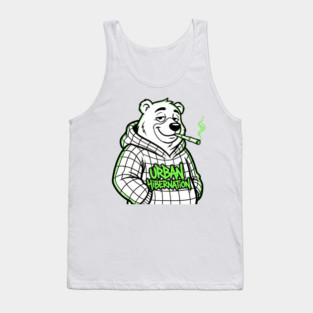 Urban Hibernation T-Shirt | Modern Streetwear Typography Tee | Urban Graphic Design Tank Top