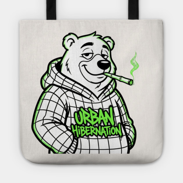 Urban Hibernation T-Shirt | Modern Streetwear Typography Tee | Urban Graphic Design Tote by Muhammad Naveed Khan
