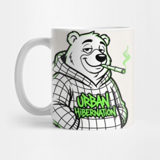 Urban Hibernation T-Shirt | Modern Streetwear Typography Tee | Urban Graphic Design Mug