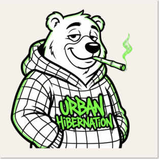 Urban Hibernation T-Shirt | Modern Streetwear Typography Tee | Urban Graphic Design Posters and Art