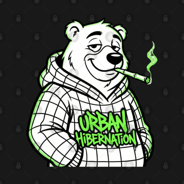 Urban Hibernation T-Shirt | Modern Streetwear Typography Tee | Urban Graphic Design by Muhammad Naveed Khan