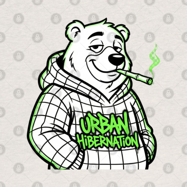 Urban Hibernation T-Shirt | Modern Streetwear Typography Tee | Urban Graphic Design by Muhammad Naveed Khan