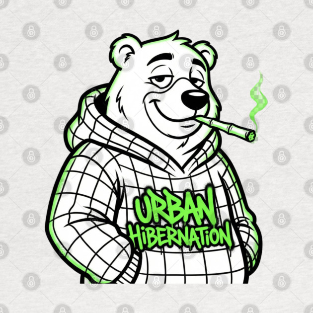 Urban Hibernation T-Shirt | Modern Streetwear Typography Tee | Urban Graphic Design by Muhammad Naveed Khan