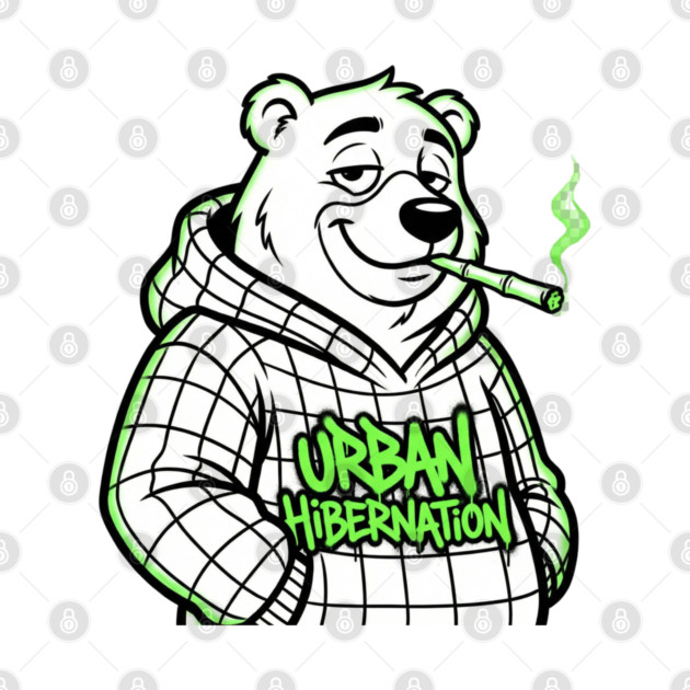 Urban Hibernation T-Shirt | Modern Streetwear Typography Tee | Urban Graphic Design by Muhammad Naveed Khan