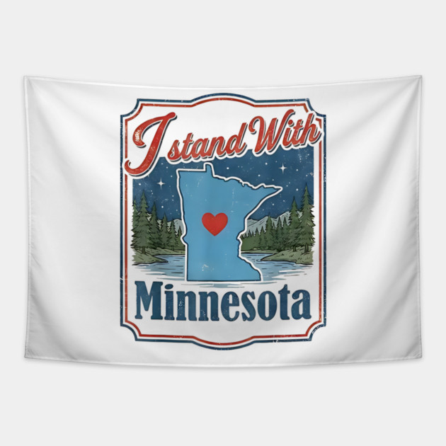 I-Stand-With-Minnesota Tapestry by dtr_art