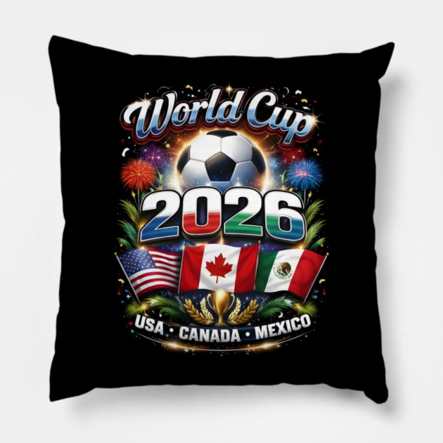 World Cup 2026 Soccer Tournament 2026 Pillow by dtr_art
