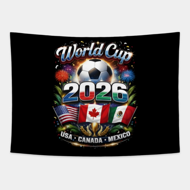 World Cup 2026 Soccer Tournament 2026 Tapestry by dtr_art