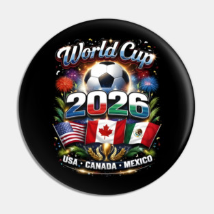 World Cup 2026 Soccer Tournament 2026 Pin