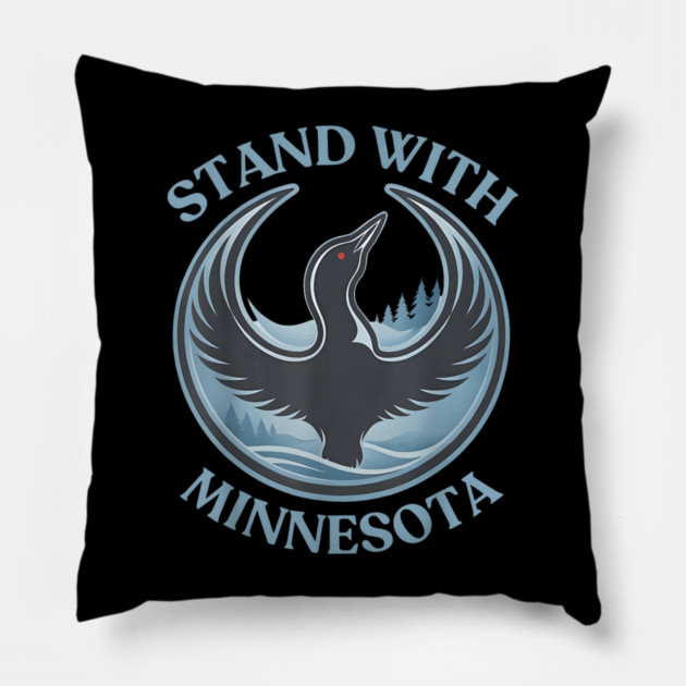 I-Stand-With-Minnesota Pillow by dtr_art