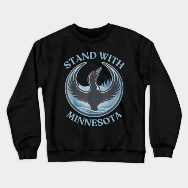 I-Stand-With-Minnesota Crewneck Sweatshirt by dtr_art