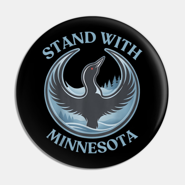 I-Stand-With-Minnesota Pin by dtr_art