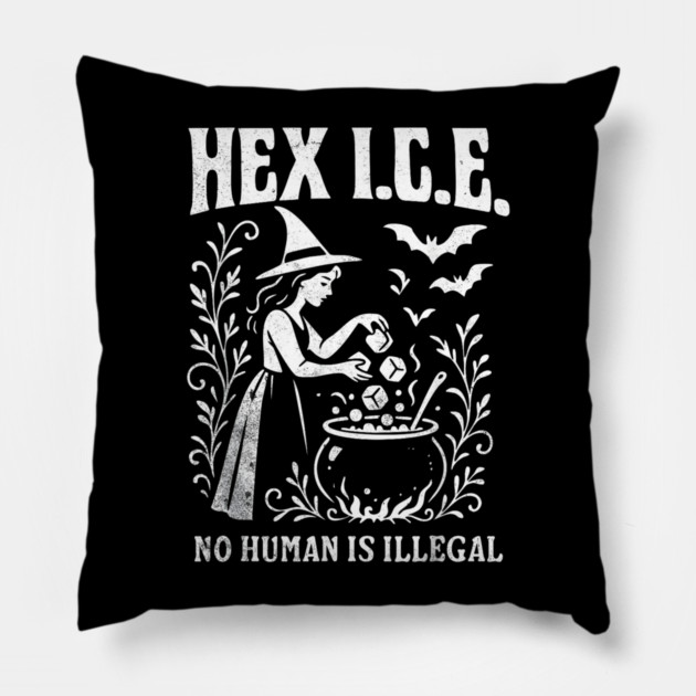 abolish-ice Pillow by dtr_art