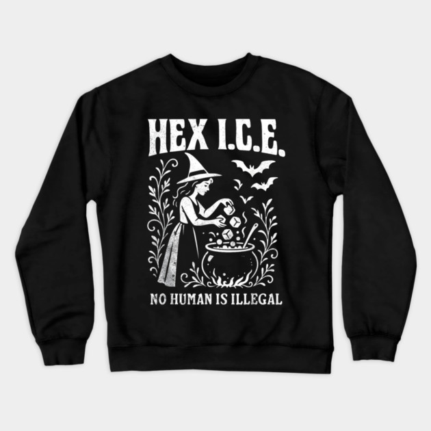 abolish-ice Crewneck Sweatshirt by dtr_art