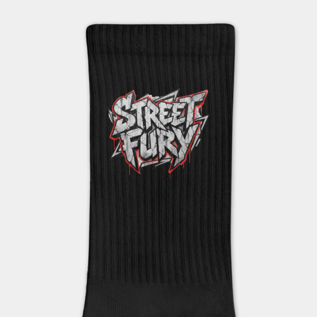 Street Fury T-Shirt | Bold Urban Streetwear Typography Tee | Power Graphic Design by Muhammad Naveed Khan